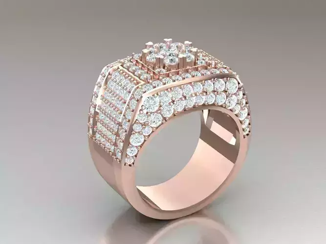 New Fashion Diamond Engagement Wedding Mens Ring 1MR136