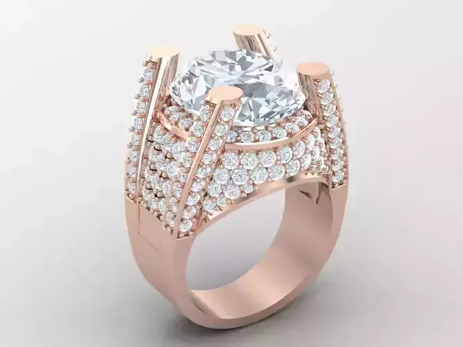 New Fashion Diamond Engagement Wedding Mens Ring 1MR134