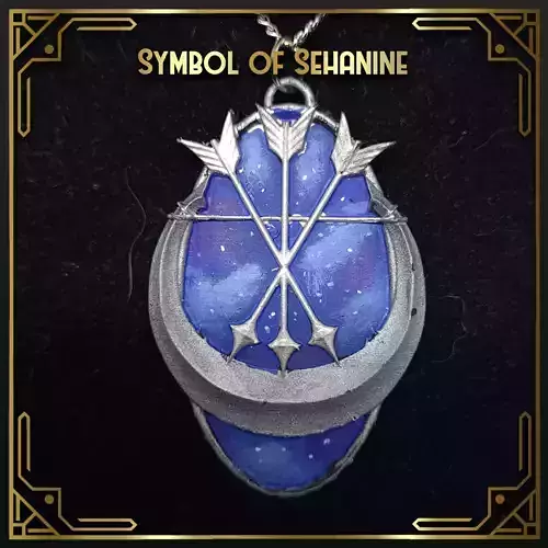 Symbol of Sehanine DnD cosplay jewelry 3D print model