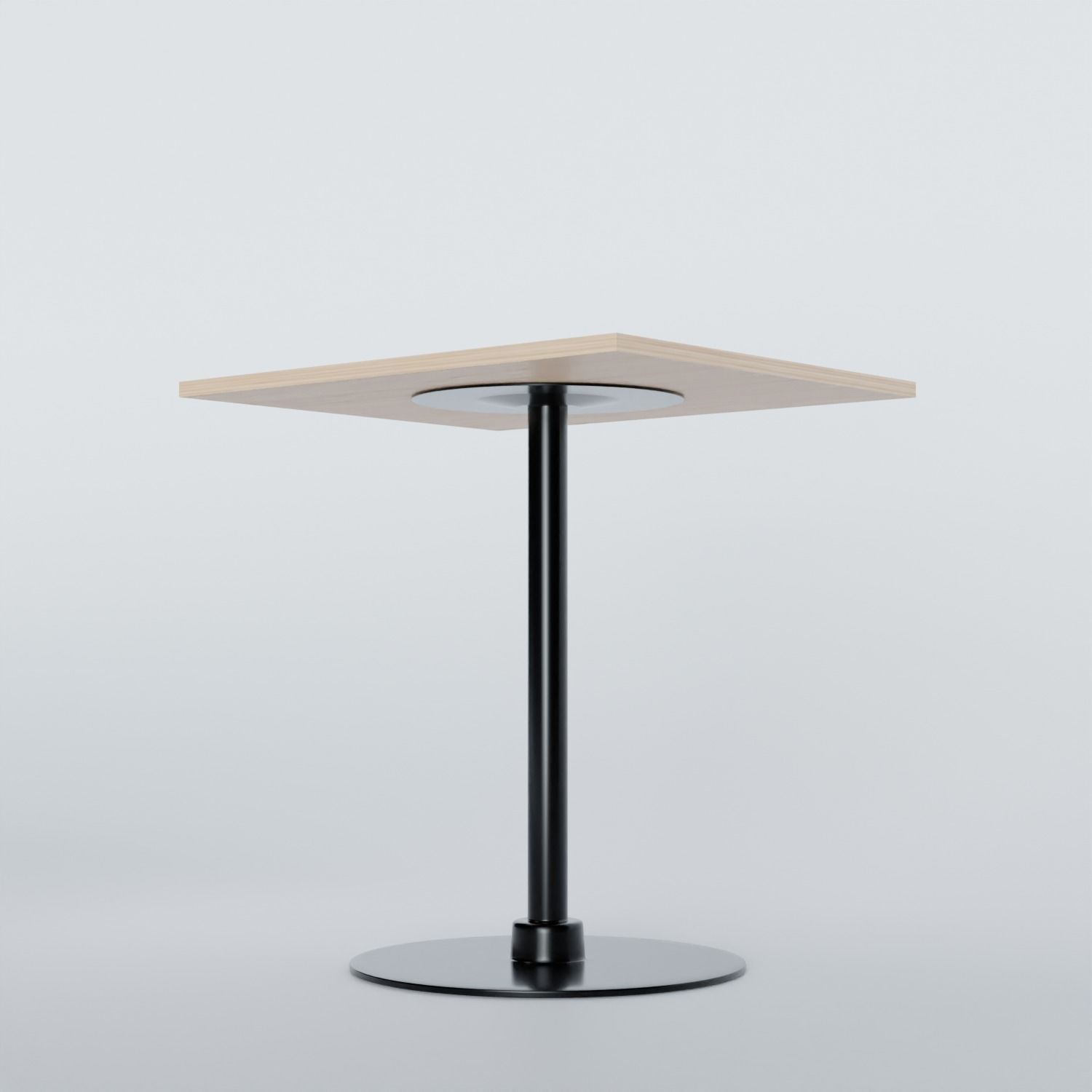 Fredericia Plan Column Table Rectangular Low-poly 3D model_1