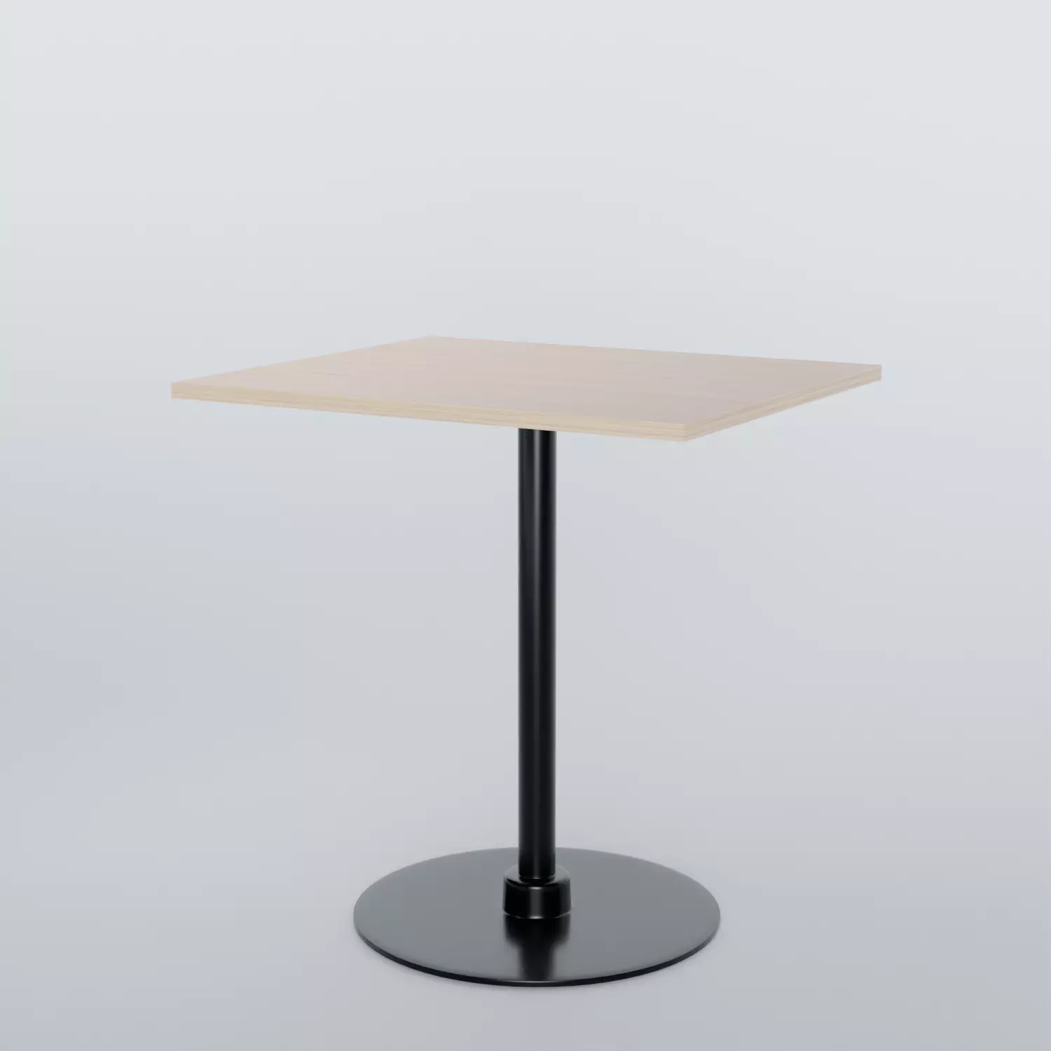 Fredericia Plan Column Table Rectangular Low-poly 3D model_0
