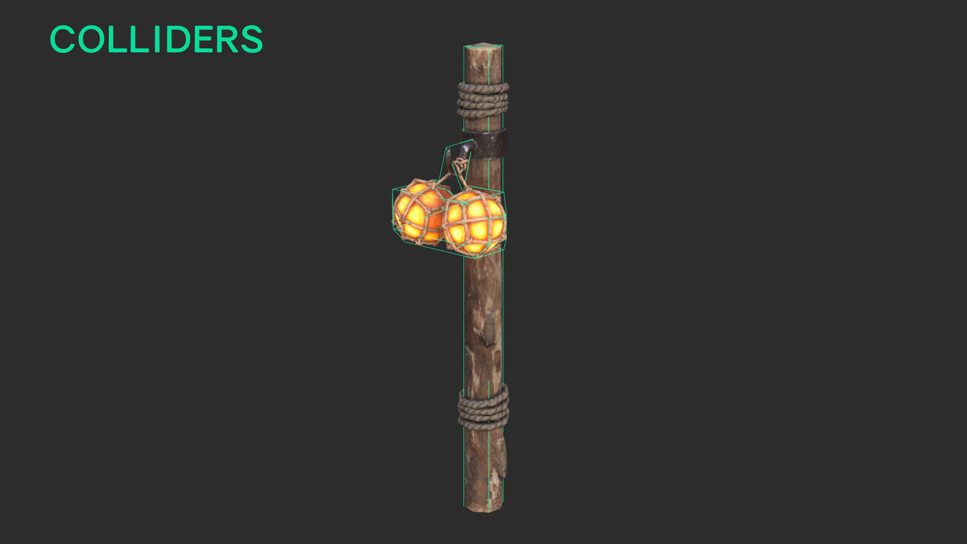 Harbor Light Pole Low-poly 3D model_12