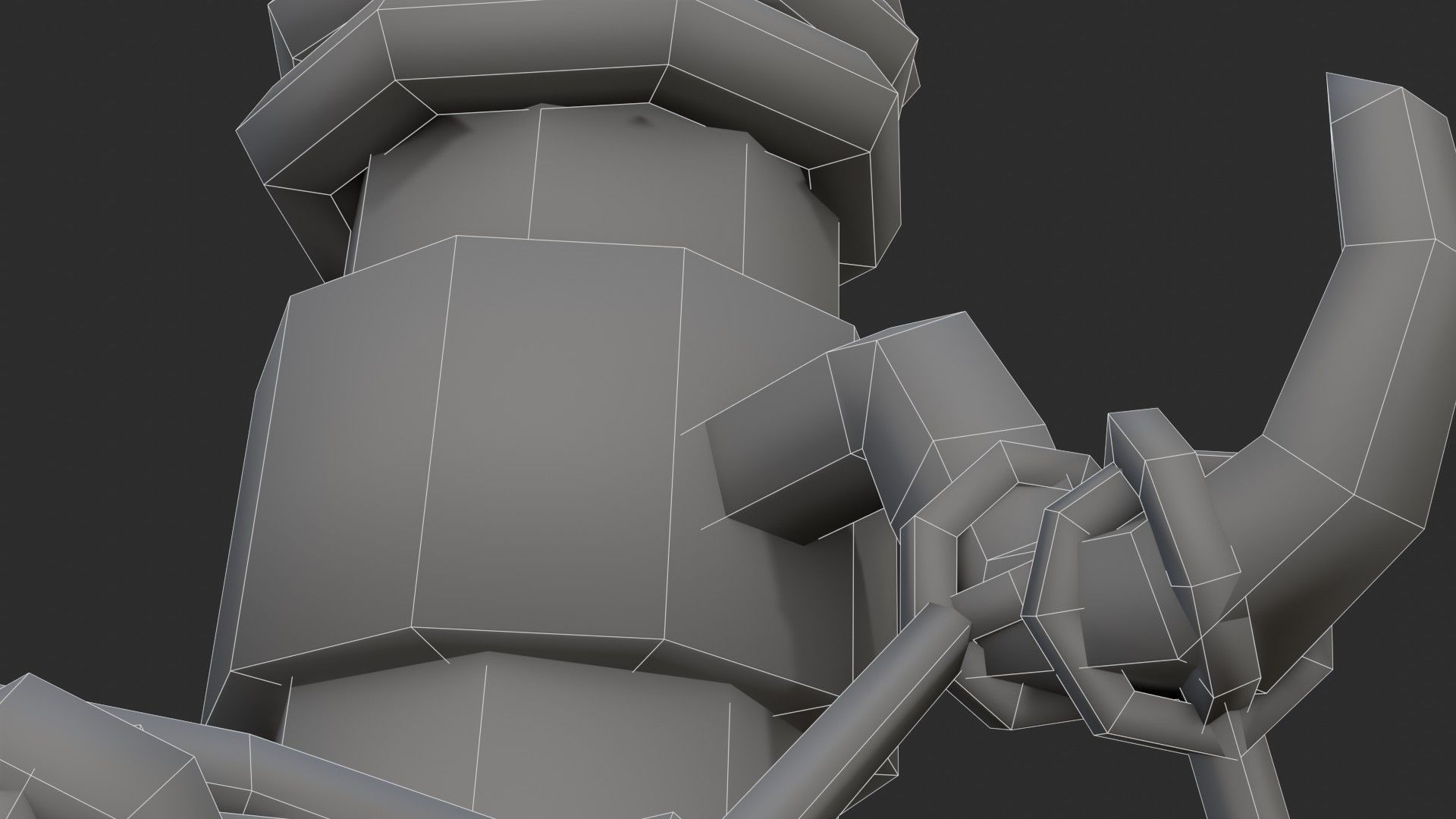 Harbor Light Pole Low-poly 3D model_24