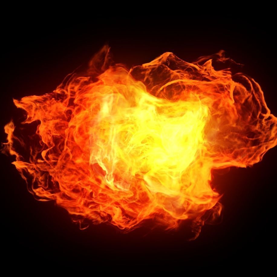 flame fire sea burning fire tornado wall of fire blast 3D model_3