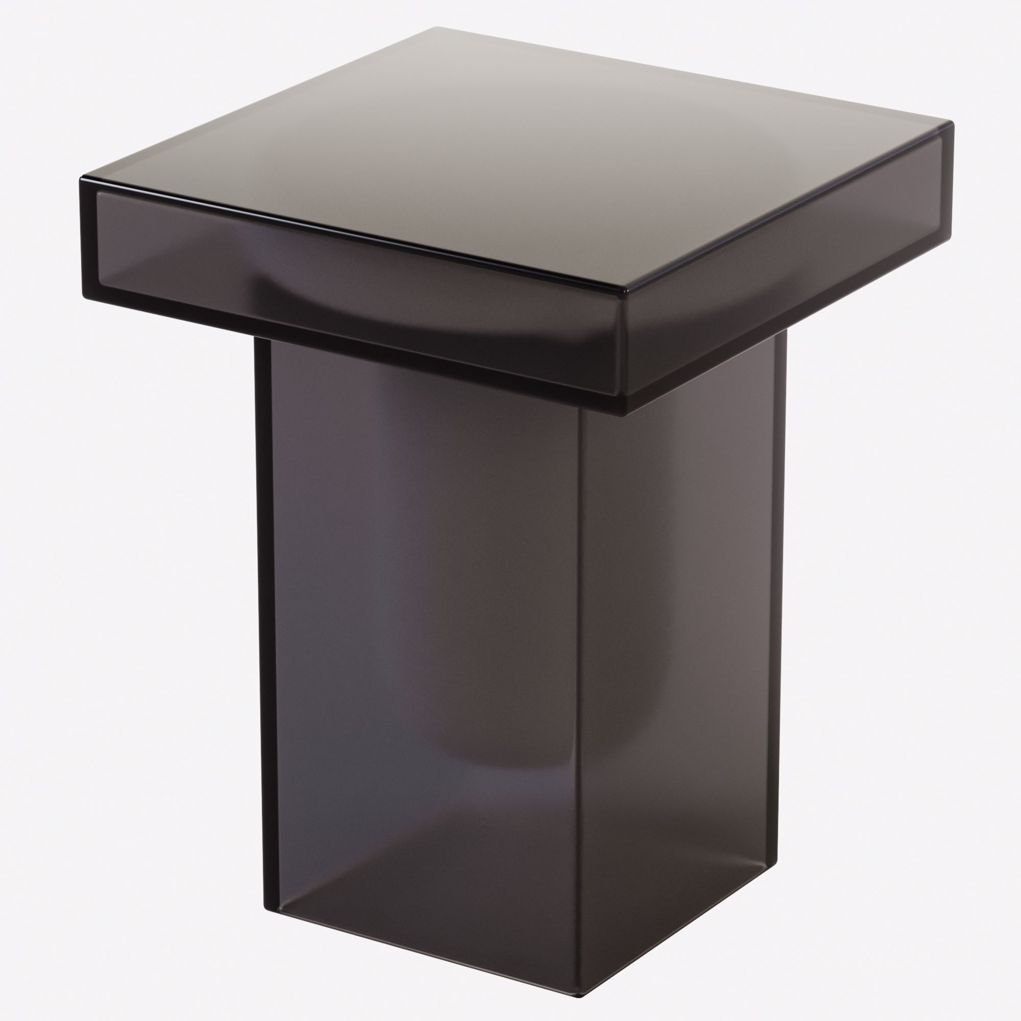 Frosted Glass Side Table - 1stDibs 3D model_2