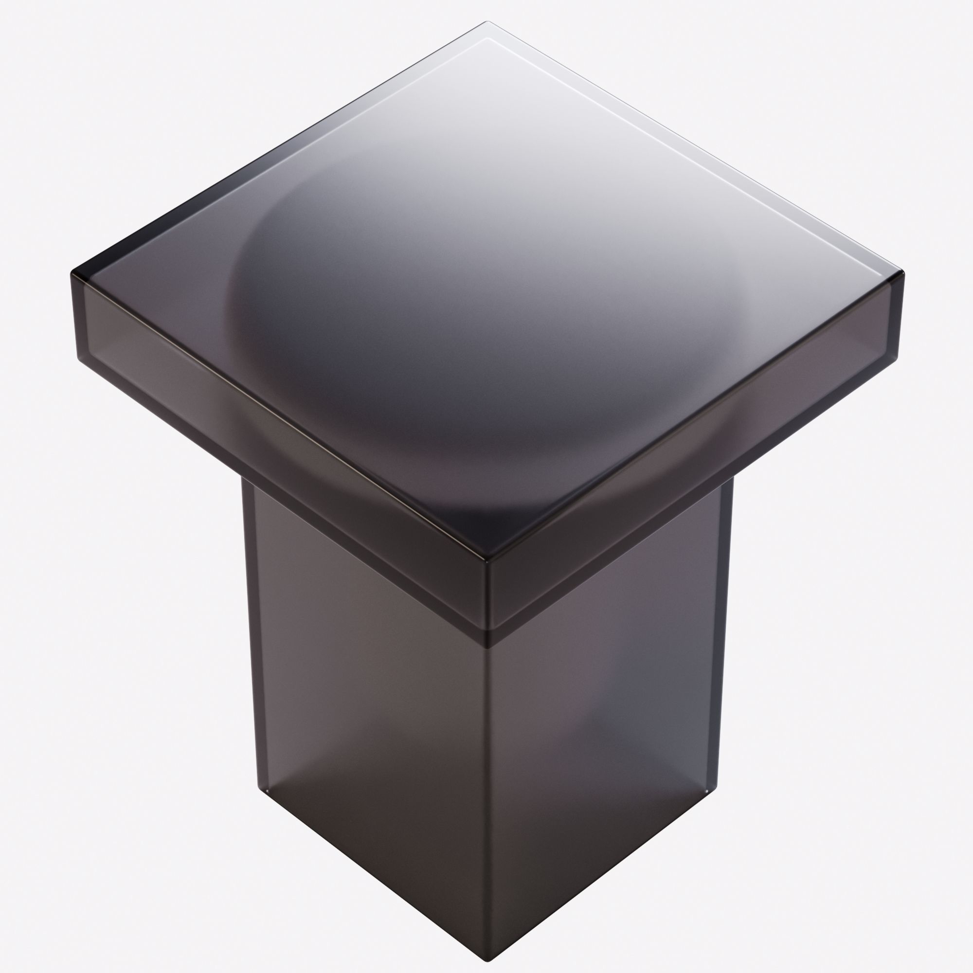 Frosted Glass Side Table - 1stDibs 3D model_6