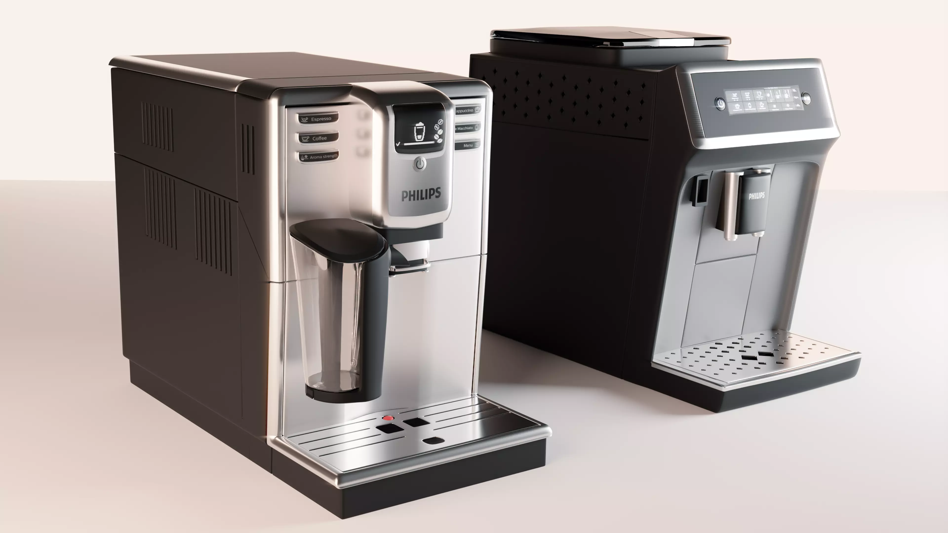 Philips Coffee Machines and a container 3D model_0