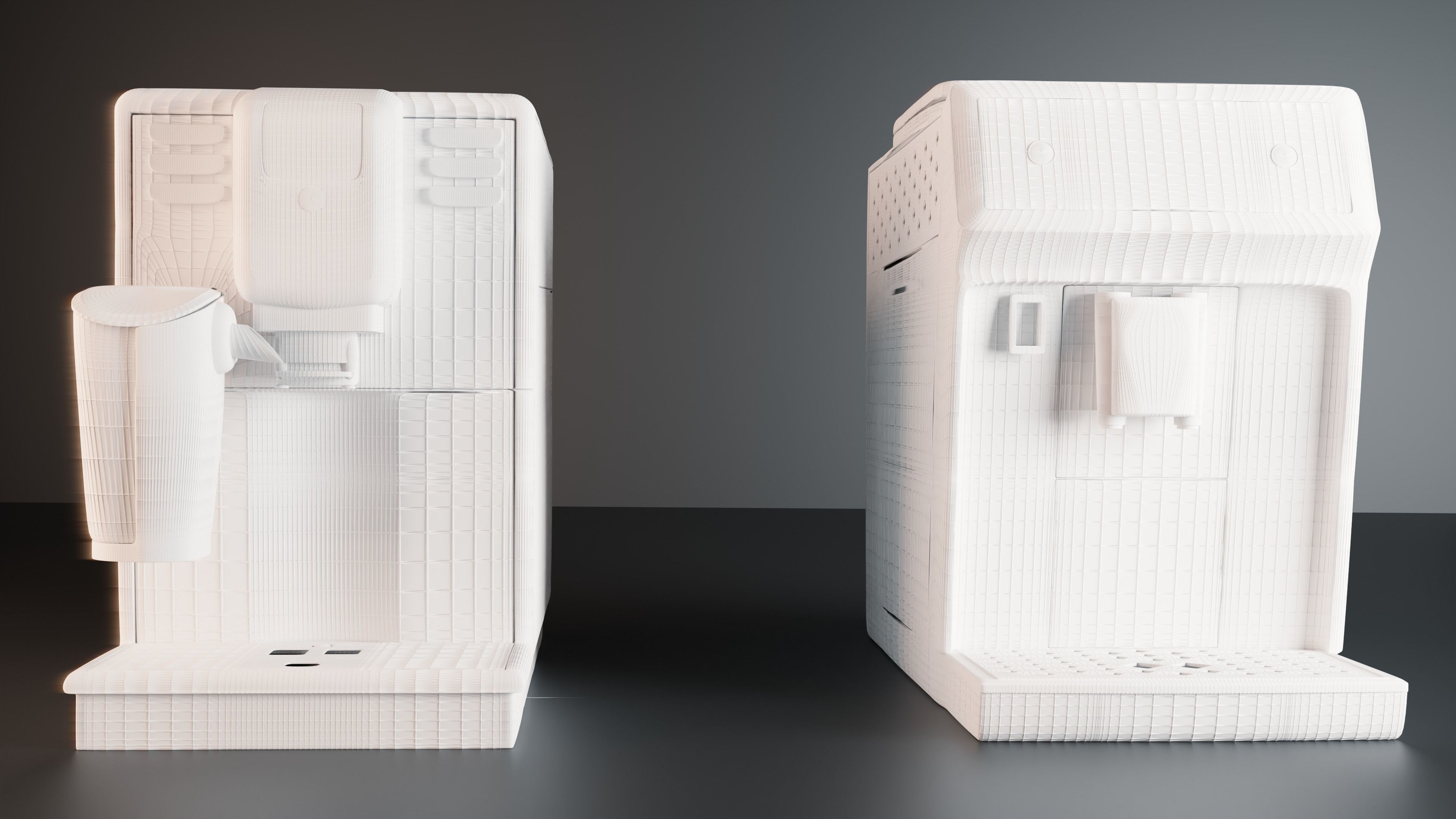 Philips Coffee Machines and a container 3D model_5