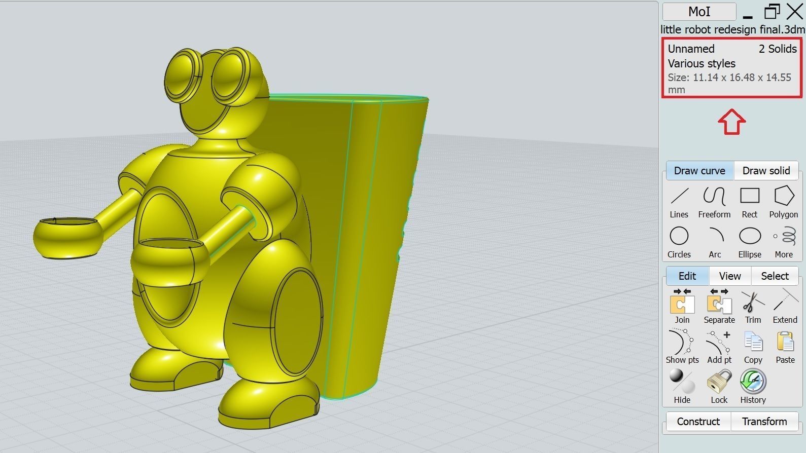 3d printable robot pen holder 3D print model_3