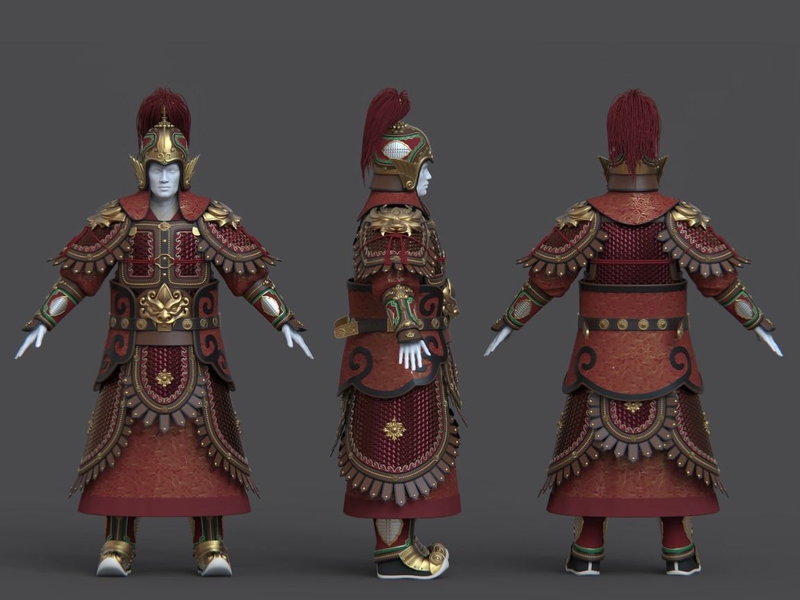 09-Ancient Chinese Armor-Song dynasty 3D model_13