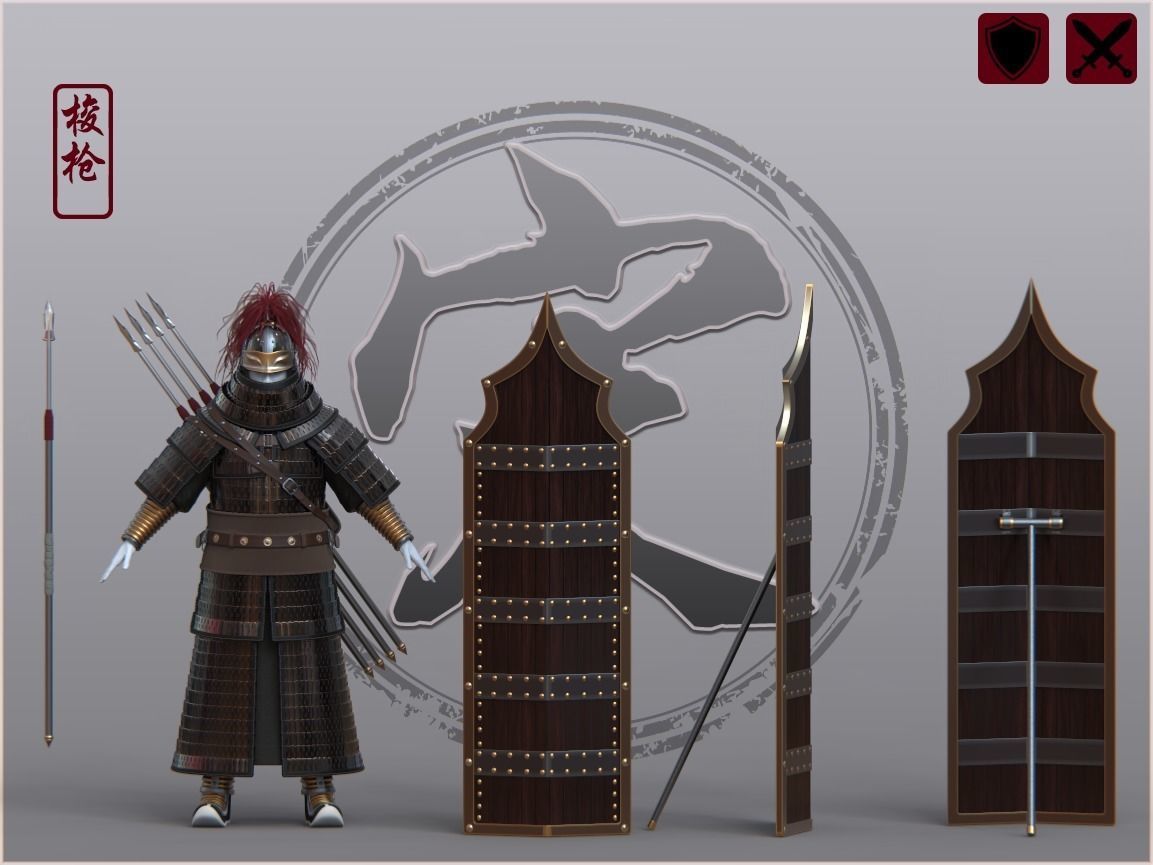 09-Ancient Chinese Armor-Song dynasty 3D model_4
