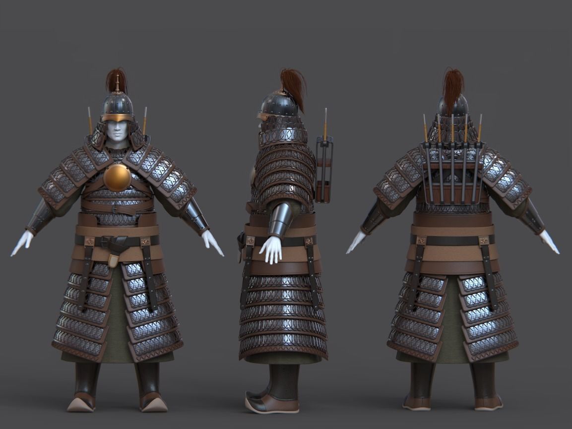 09-Ancient Chinese Armor-Song dynasty 3D model_16