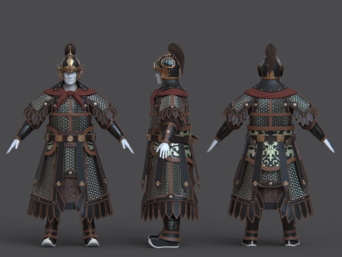 09-Ancient Chinese Armor-Song dynasty 3D model_11