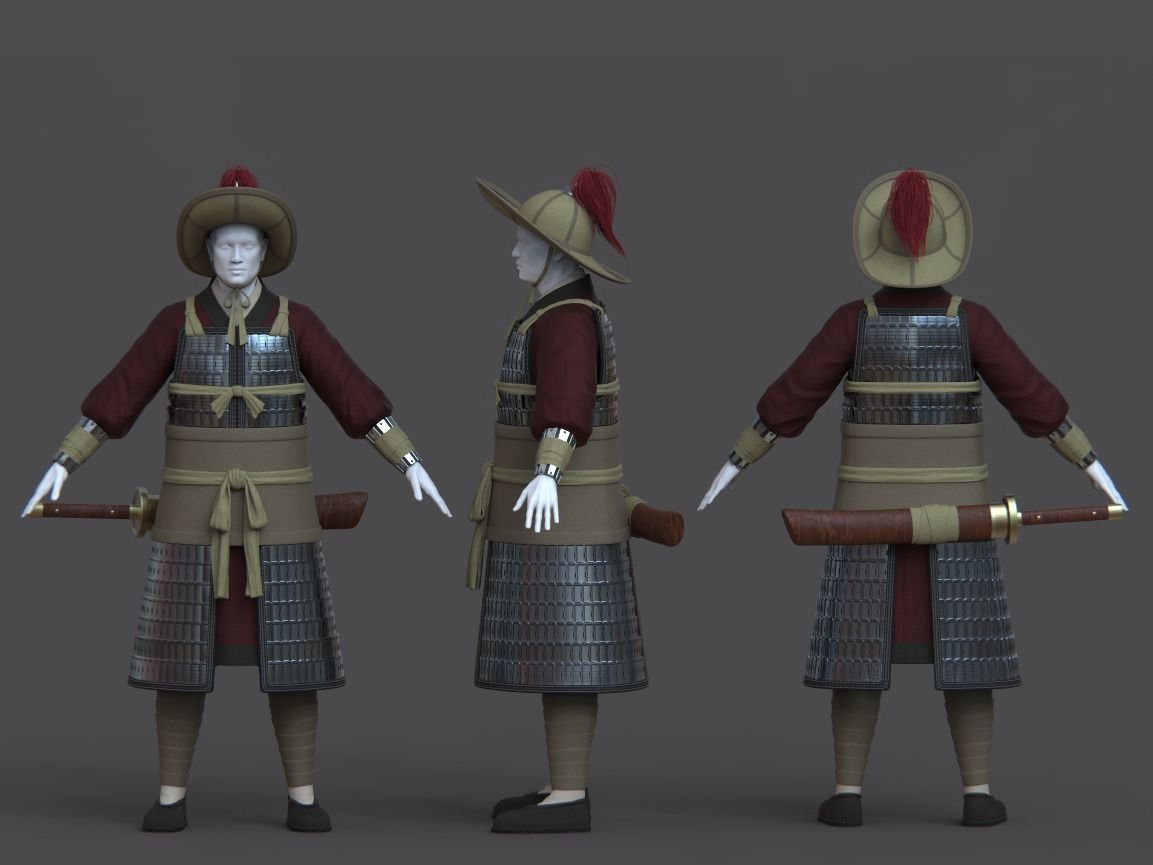 09-Ancient Chinese Armor-Song dynasty 3D model_3