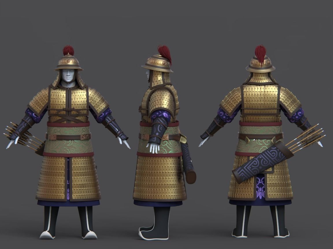 09-Ancient Chinese Armor-Song dynasty 3D model_9