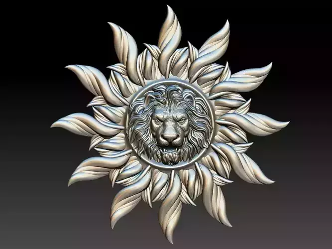 lion face pendant 