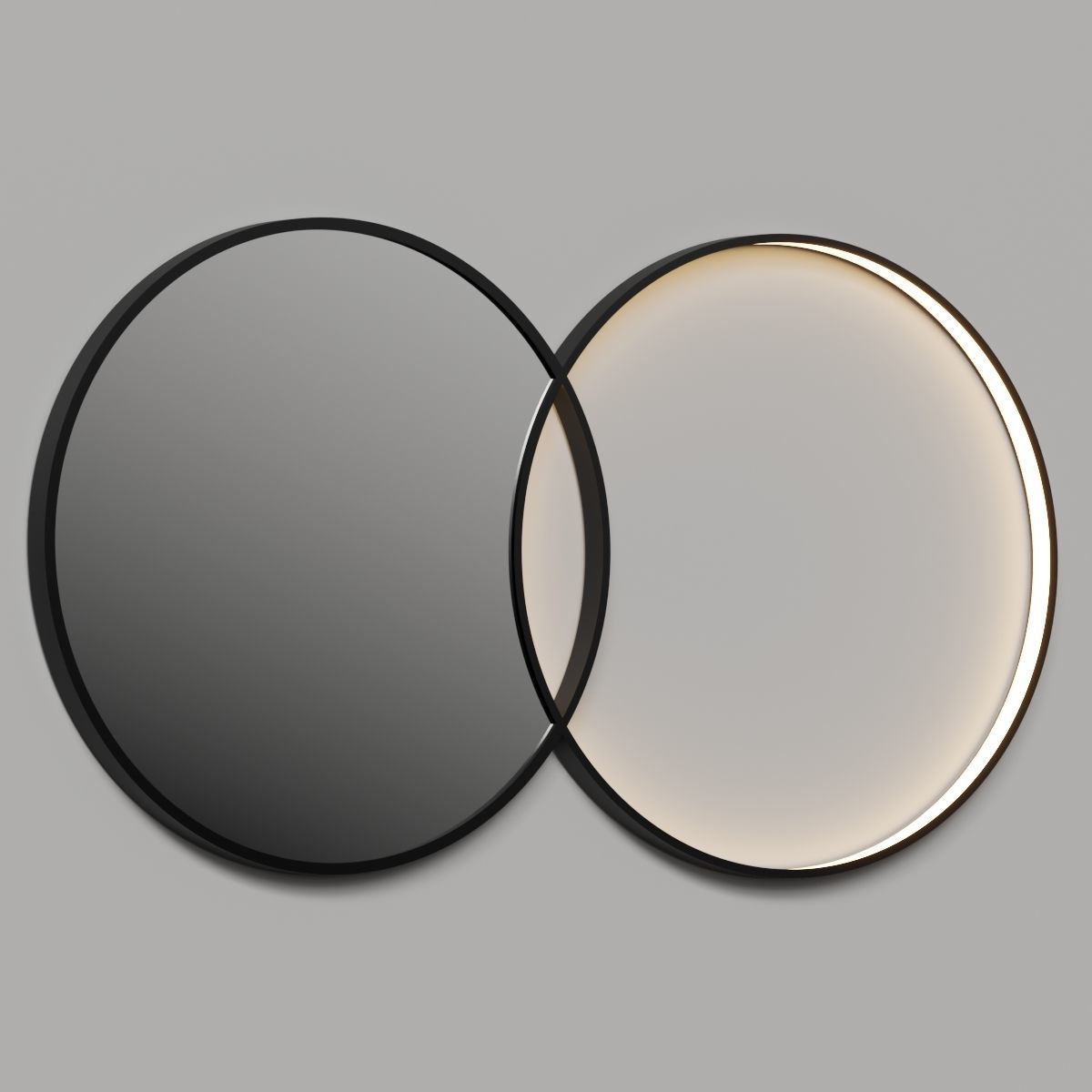 Amura Eclipse Wall Mirror 3D model_2