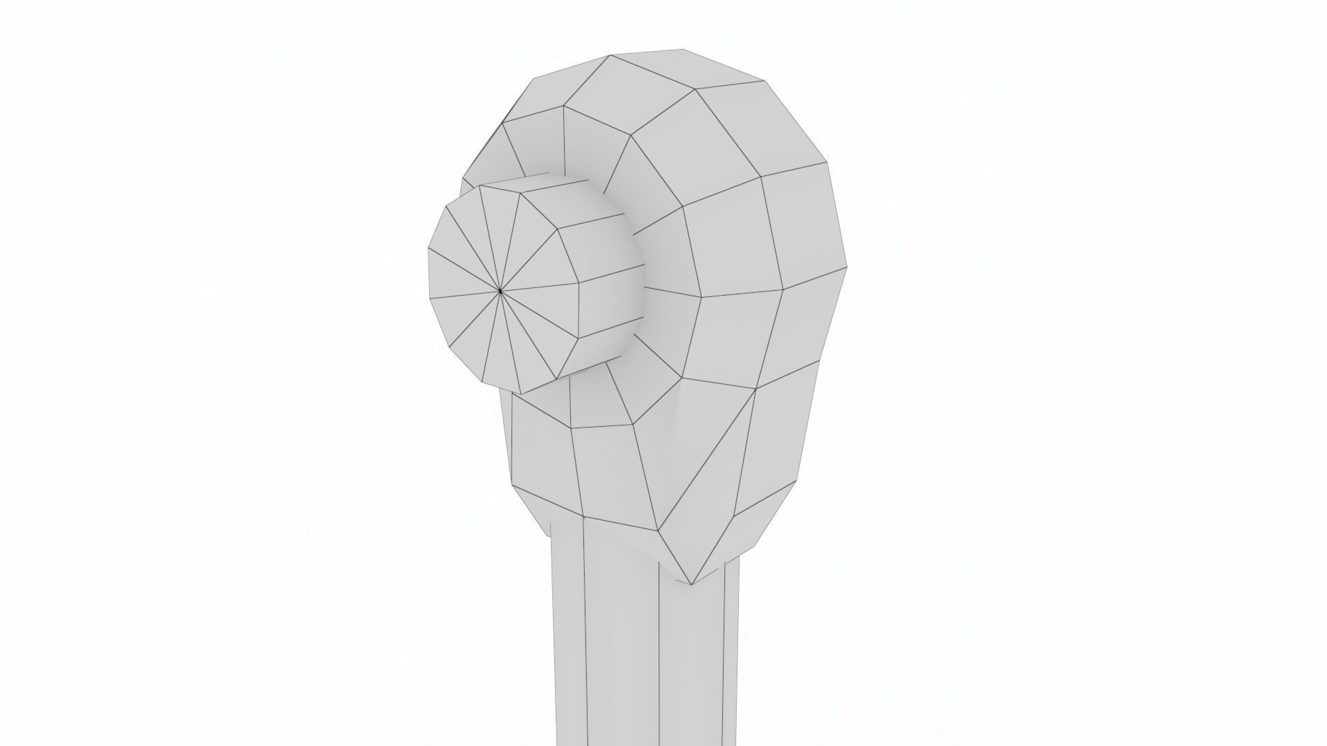 Rigged Hydraulic Cylinder Piston Low-poly 3D model_19