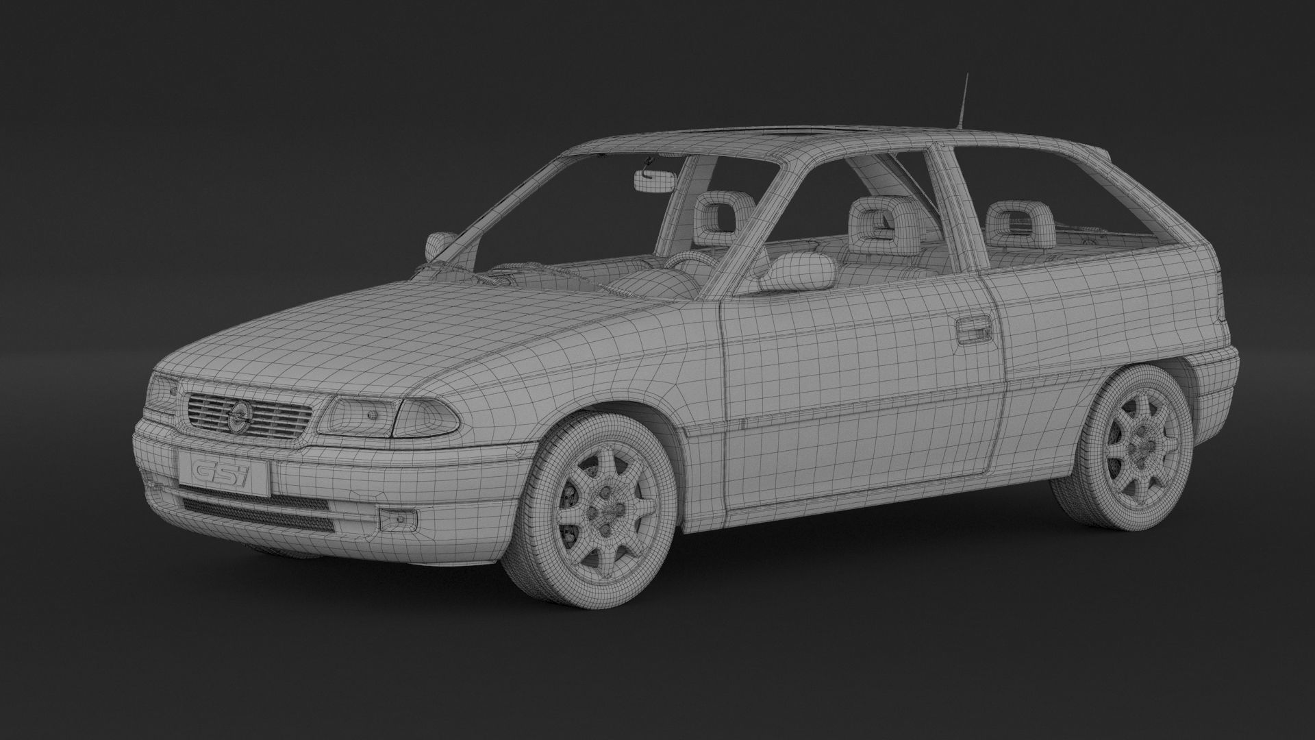 Opel Astra GSI 3D model_7