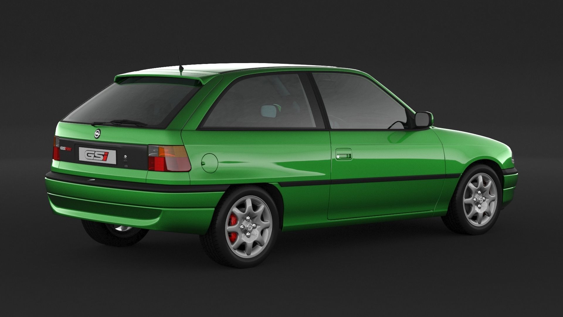 Opel Astra GSI 3D model_1