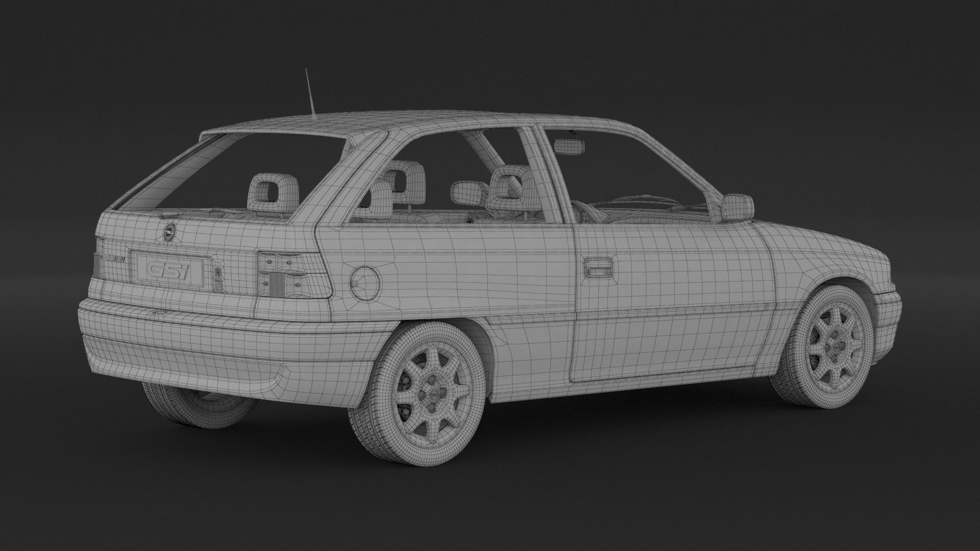 Opel Astra GSI 3D model_8