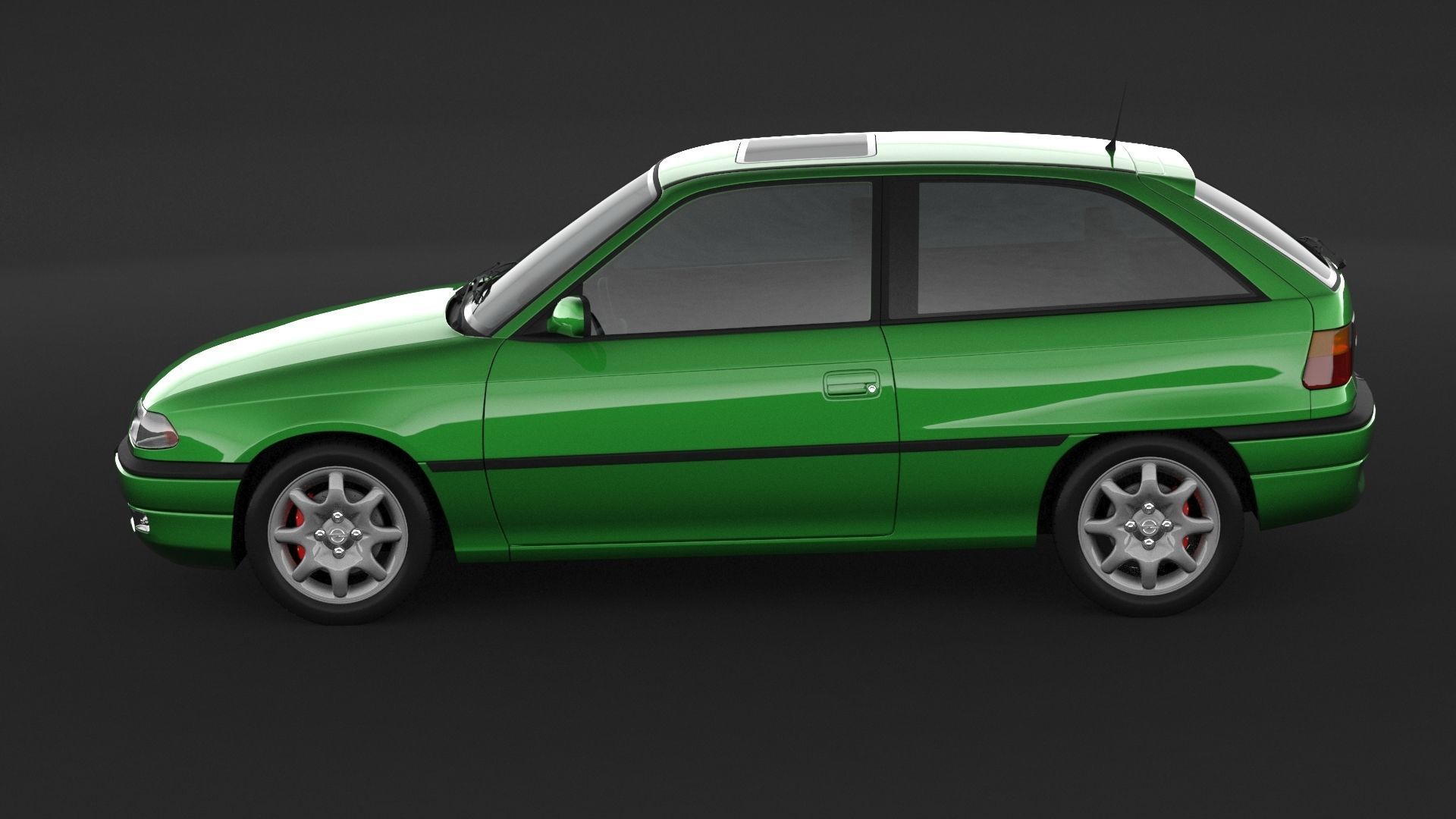Opel Astra GSI 3D model_4