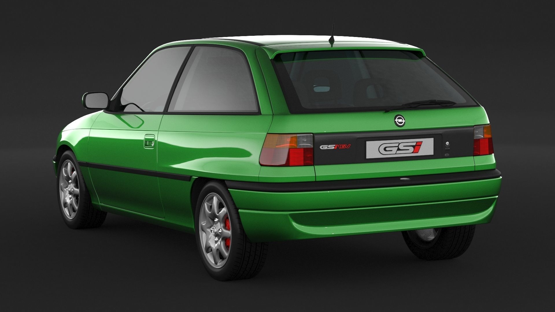 Opel Astra GSI 3D model_3