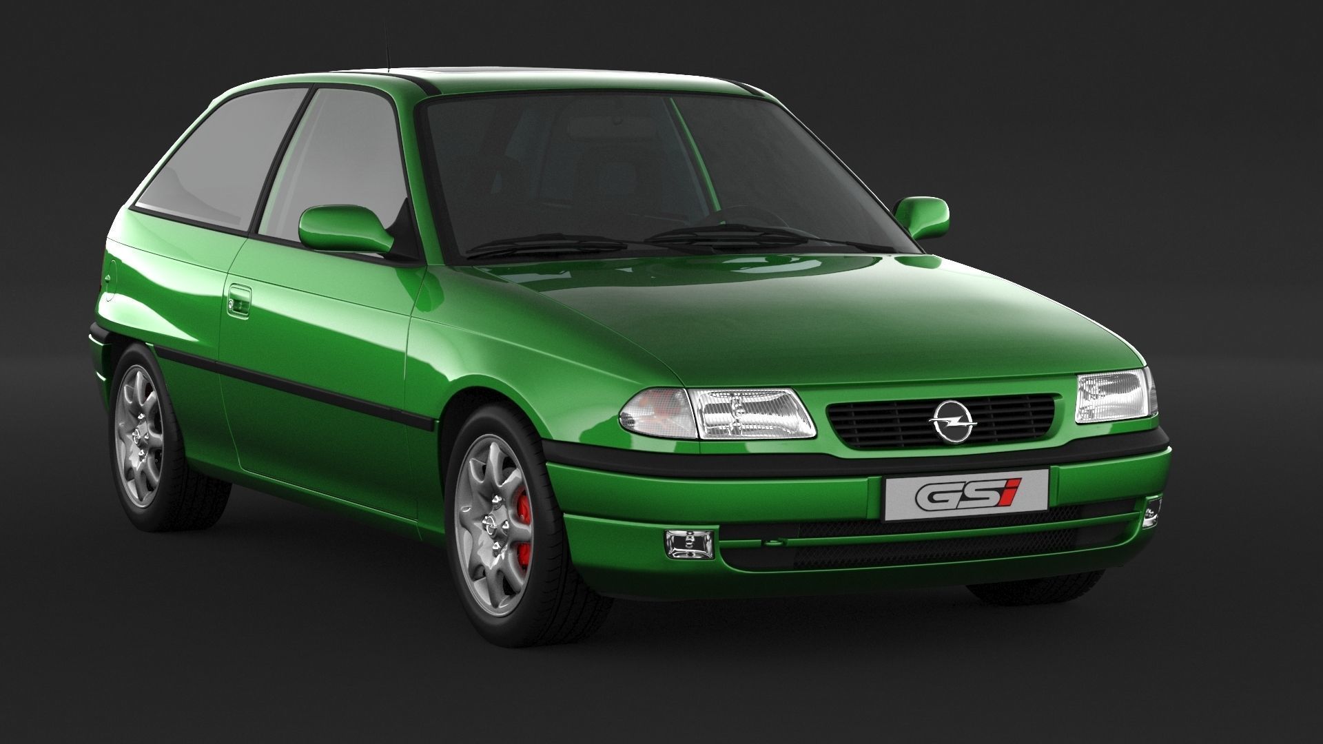 Opel Astra GSI 3D model_2