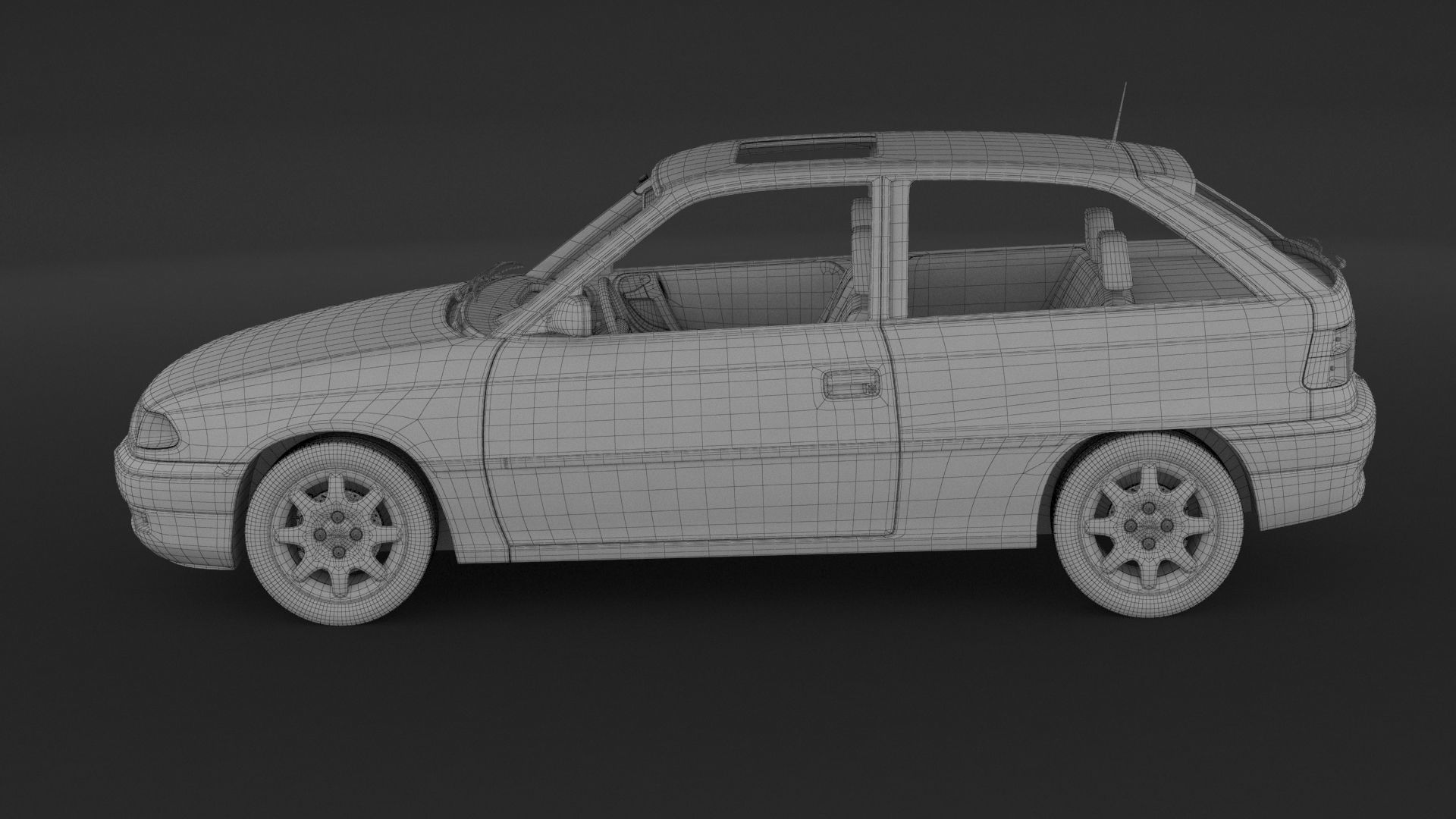 Opel Astra GSI 3D model_9