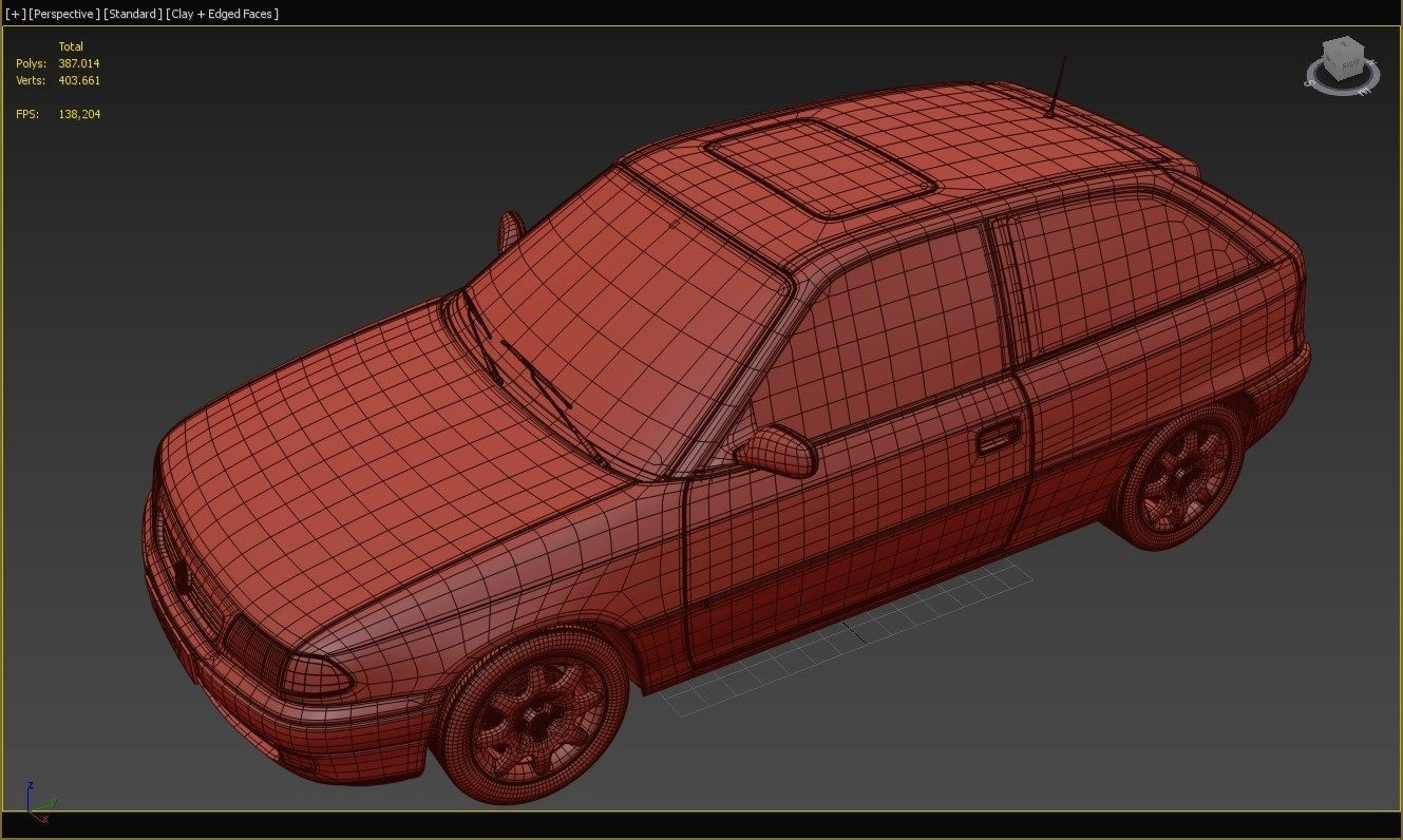 Opel Astra GSI 3D model_14