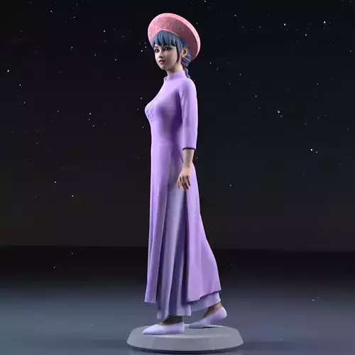 Ao Dai VietNam 3D print model