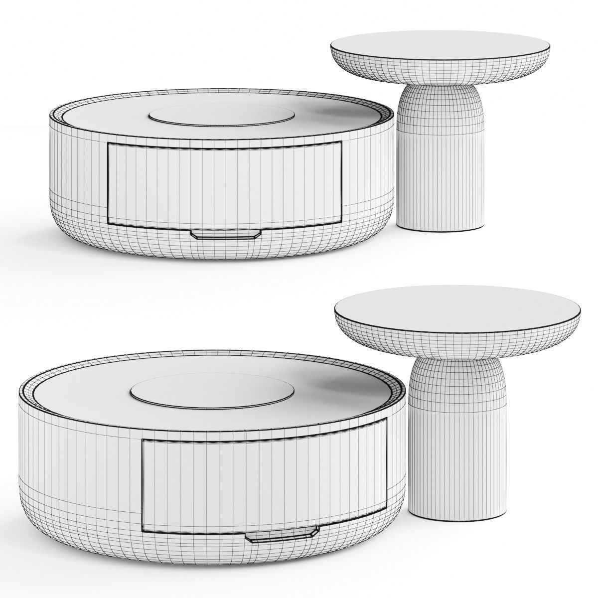 Urban Mood Draft Modern Coffee Table  3D model_1