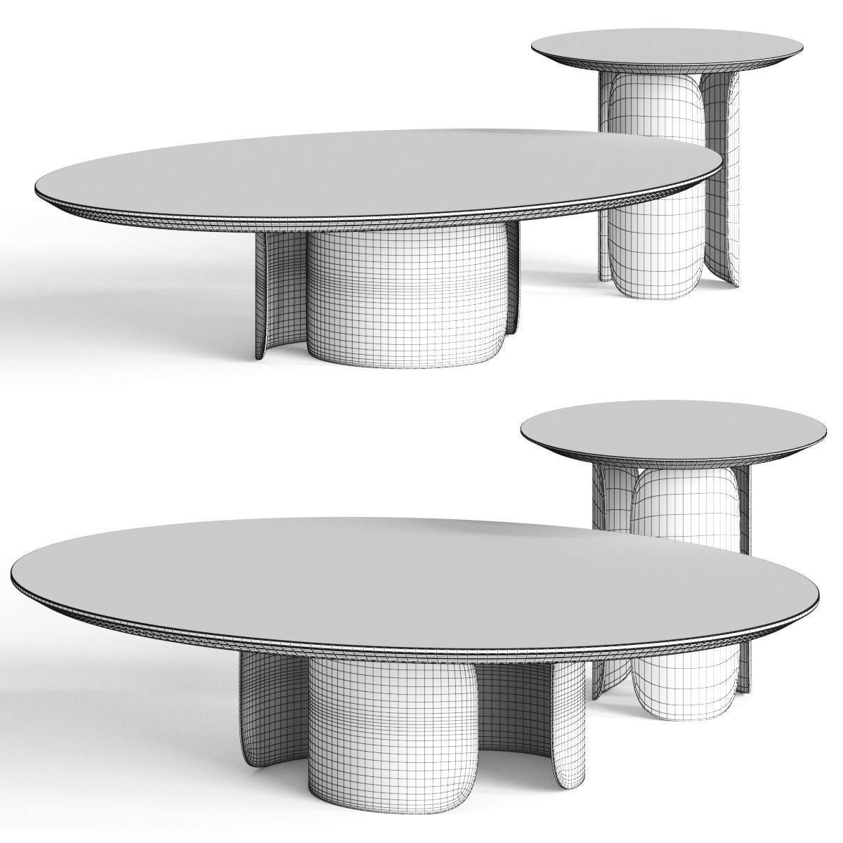 Opera Contemporary Gabriel Coffee Table 3D model_1
