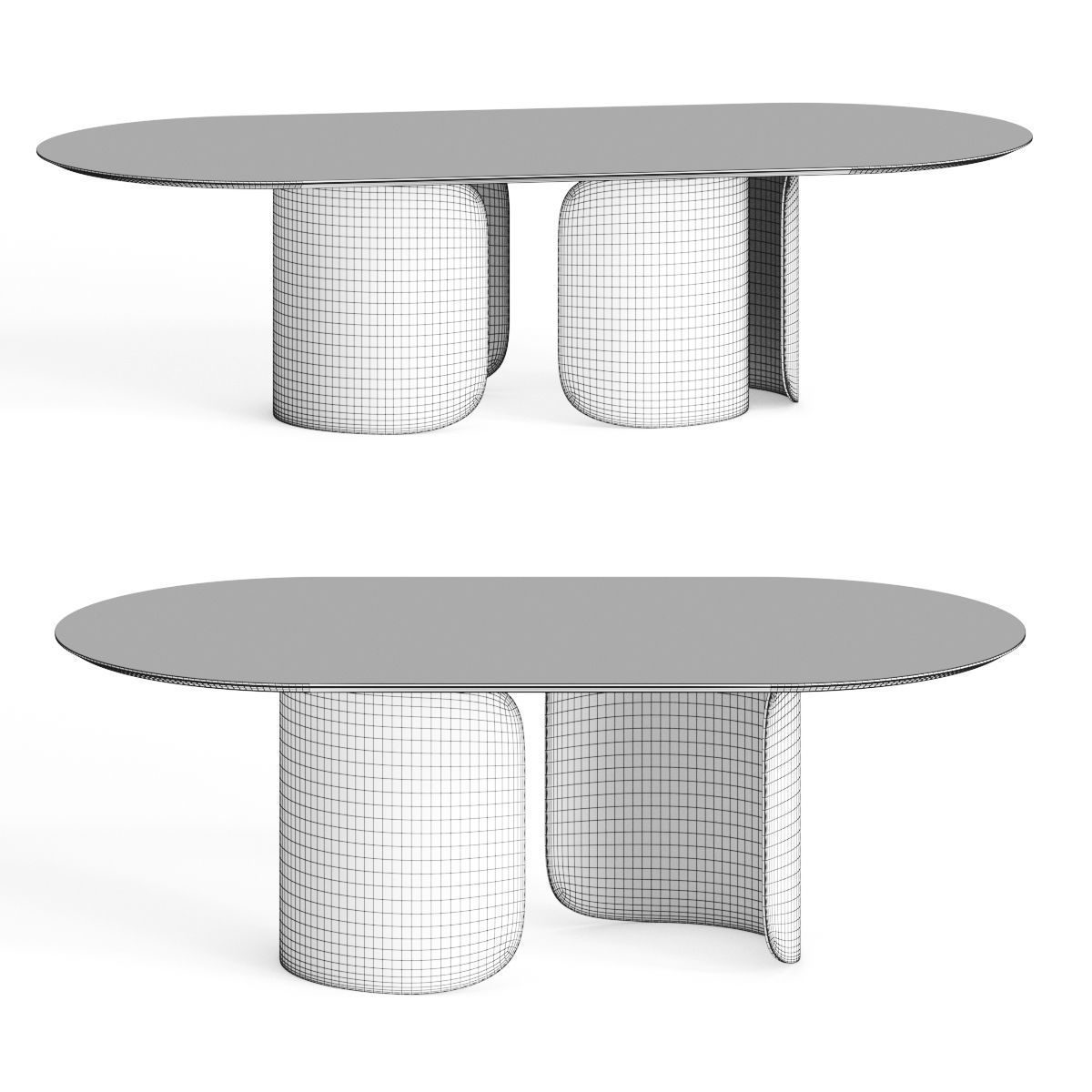 Opera Contemporary Oscar Dining Table 3D model_1