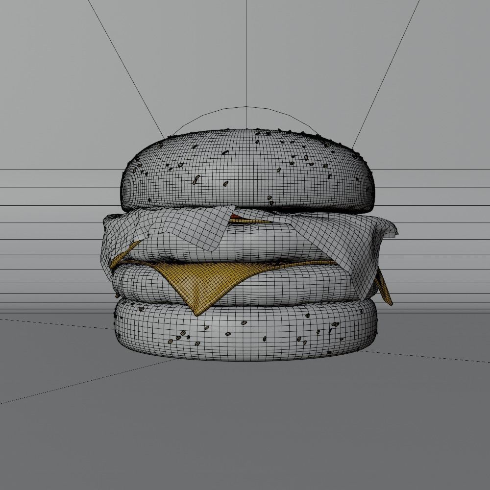 Burger 3D model_2