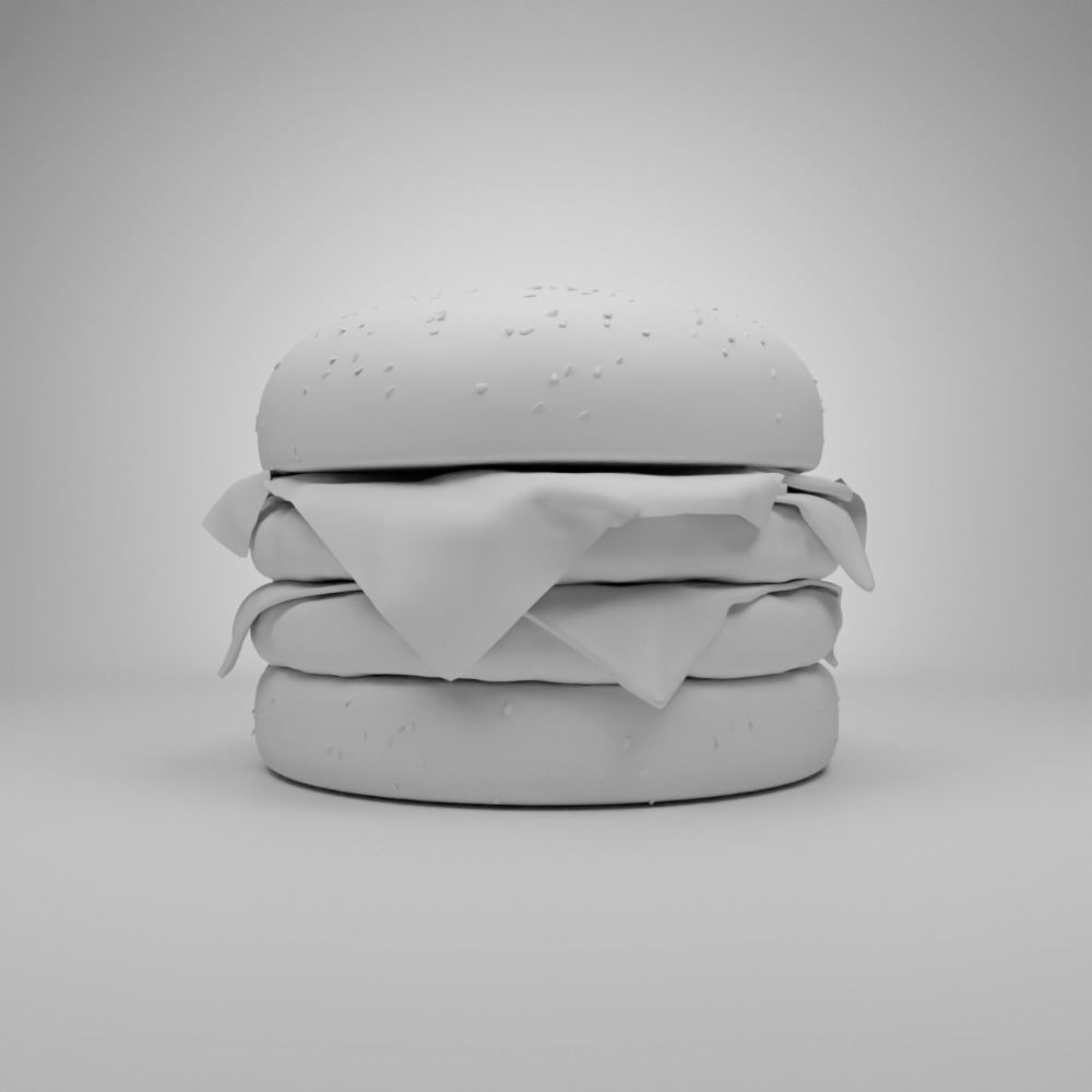 Burger 3D model_1