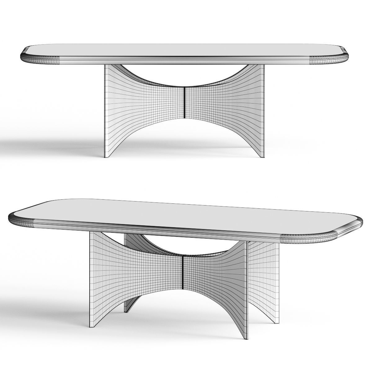 Turri Blues Dining Table 3D model_1