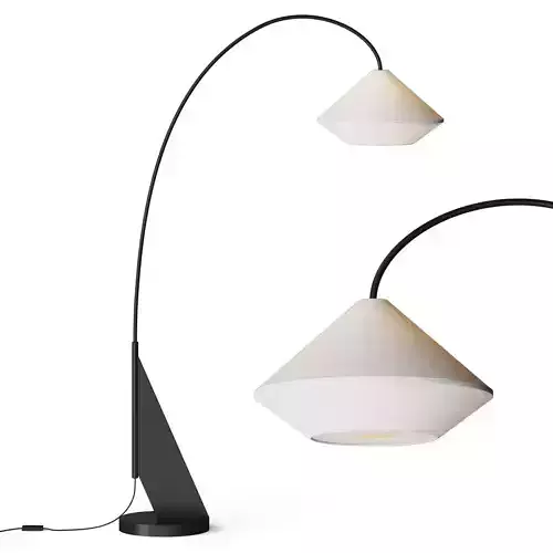 Crate and Barrel Avenir Dark Bronze Metal Arc Floor Lamp