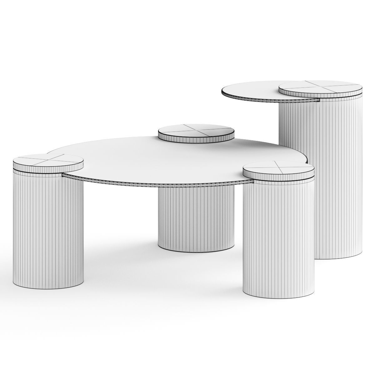 Lulu and Georgia Wilmot Round Side Coffee Table 3D model_1