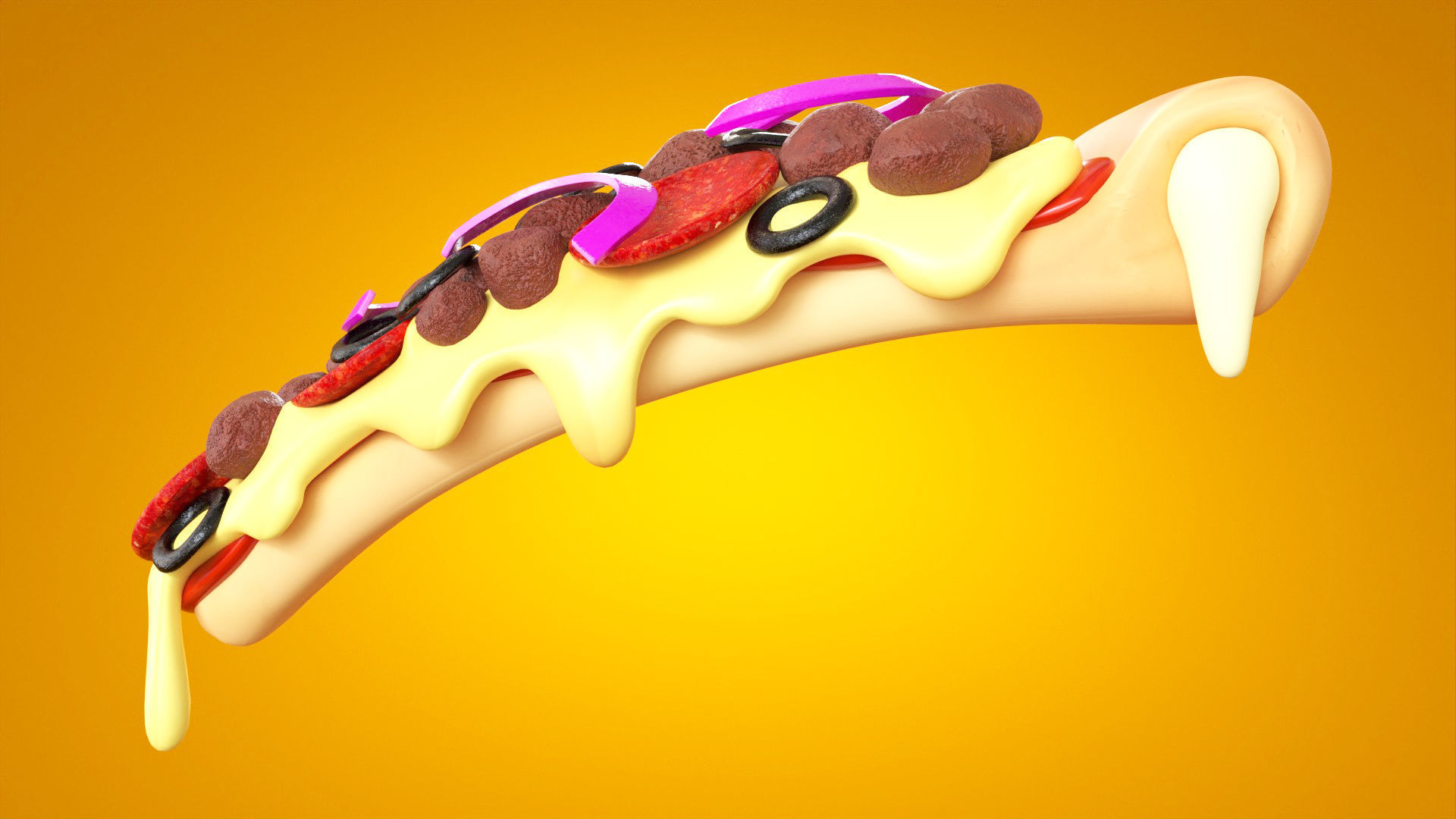 Pizza 001 3D model_3