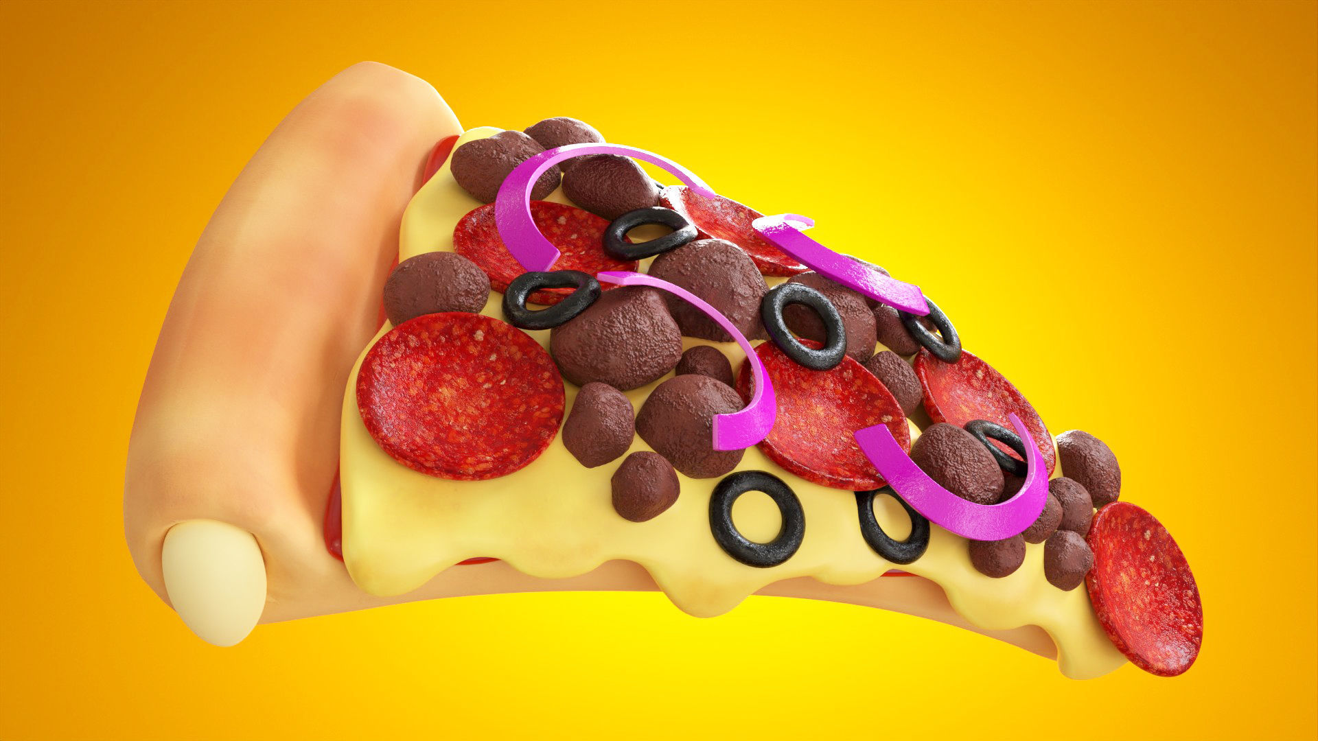 Pizza 001 3D model_6