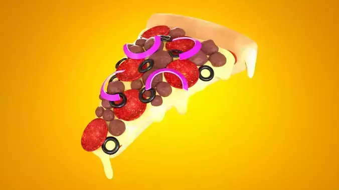 Pizza 001 3D model