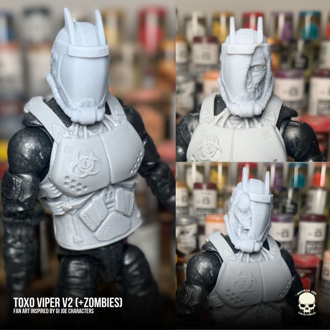 Toxo Viper Fan Art Kit 3D printable File For Action Figures 3D print model_23