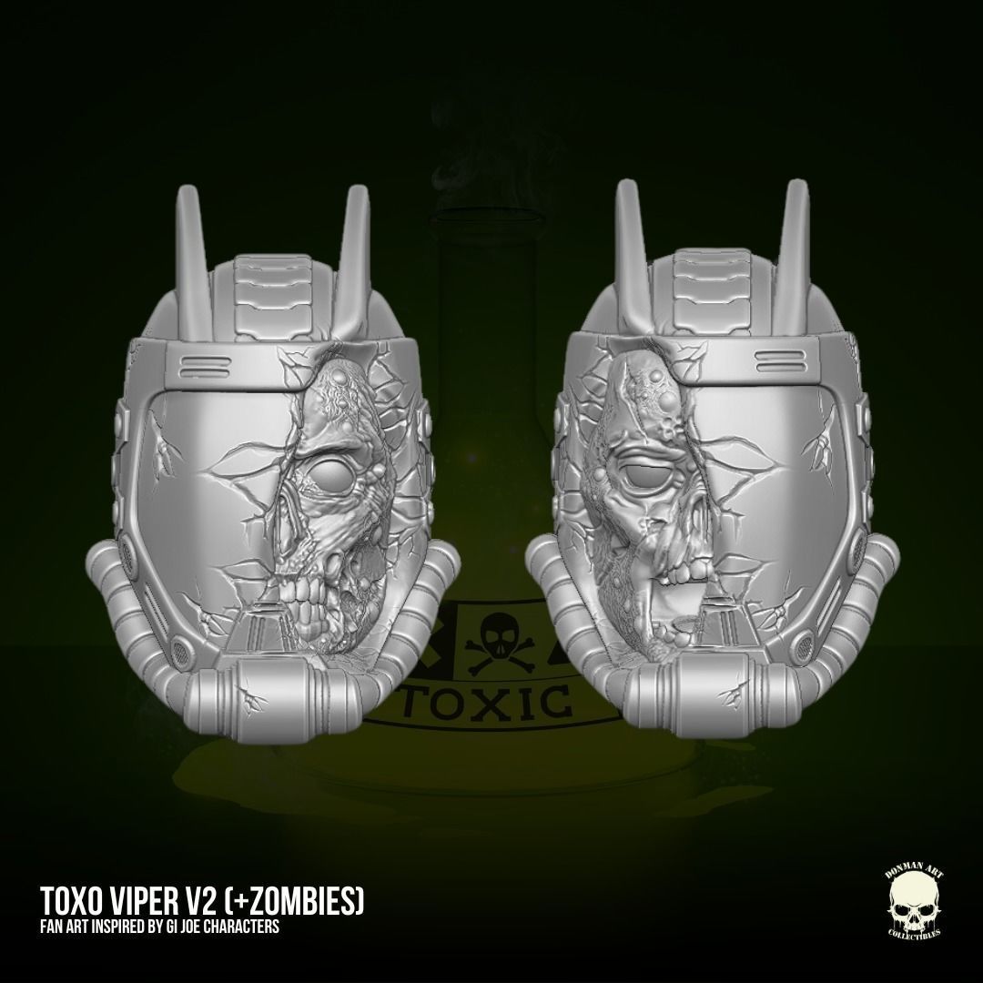 Toxo Viper Fan Art Kit 3D printable File For Action Figures 3D print model_11