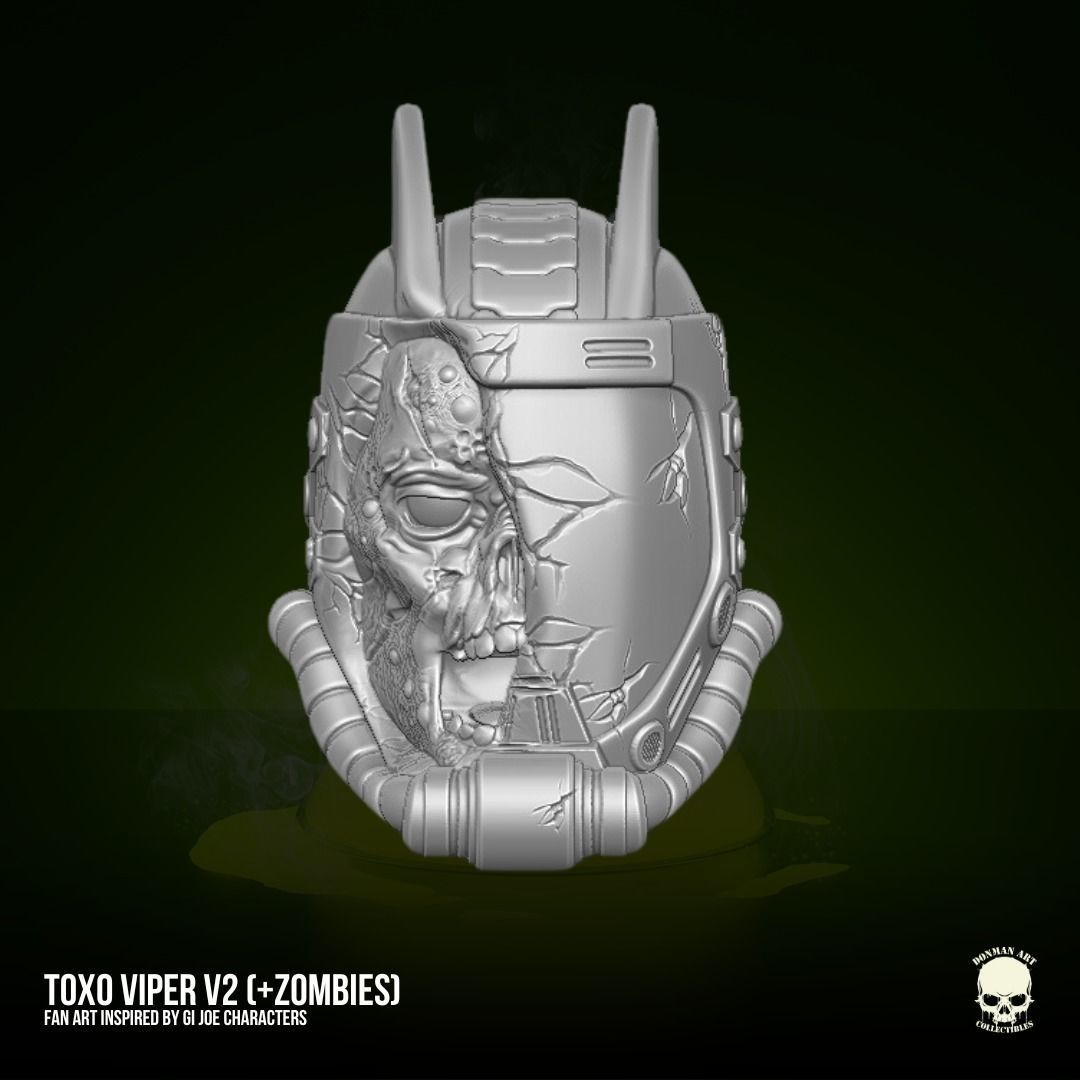 Toxo Viper Fan Art Kit 3D printable File For Action Figures 3D print model_8