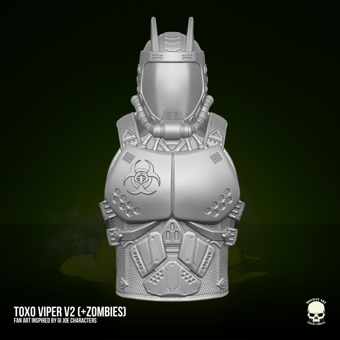 Toxo Viper Fan Art Kit 3D printable File For Action Figures 3D print model_21