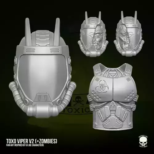 Toxo Viper Fan Art Kit 3D printable File For Action Figures