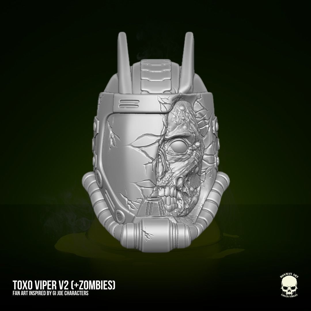 Toxo Viper Fan Art Kit 3D printable File For Action Figures 3D print model_14