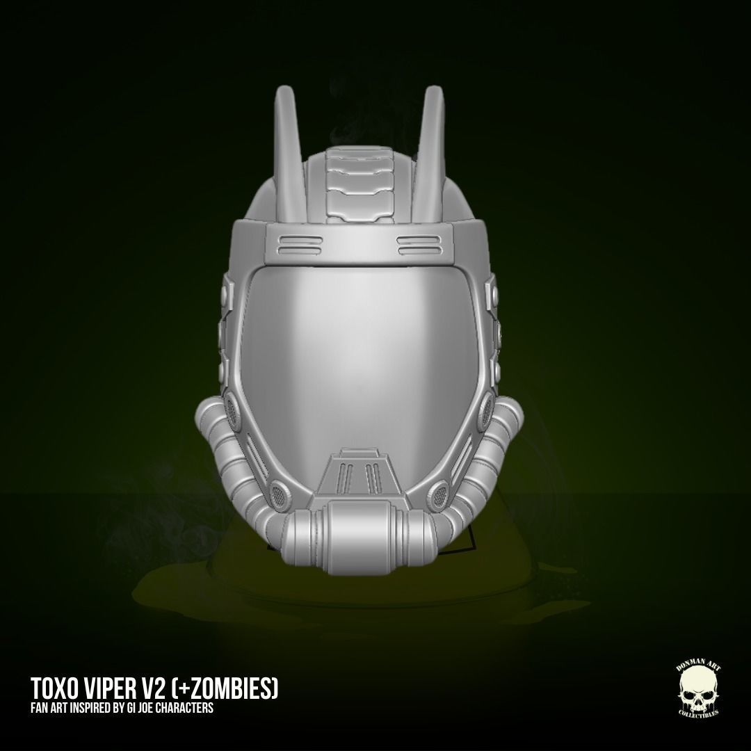 Toxo Viper Fan Art Kit 3D printable File For Action Figures 3D print model_9