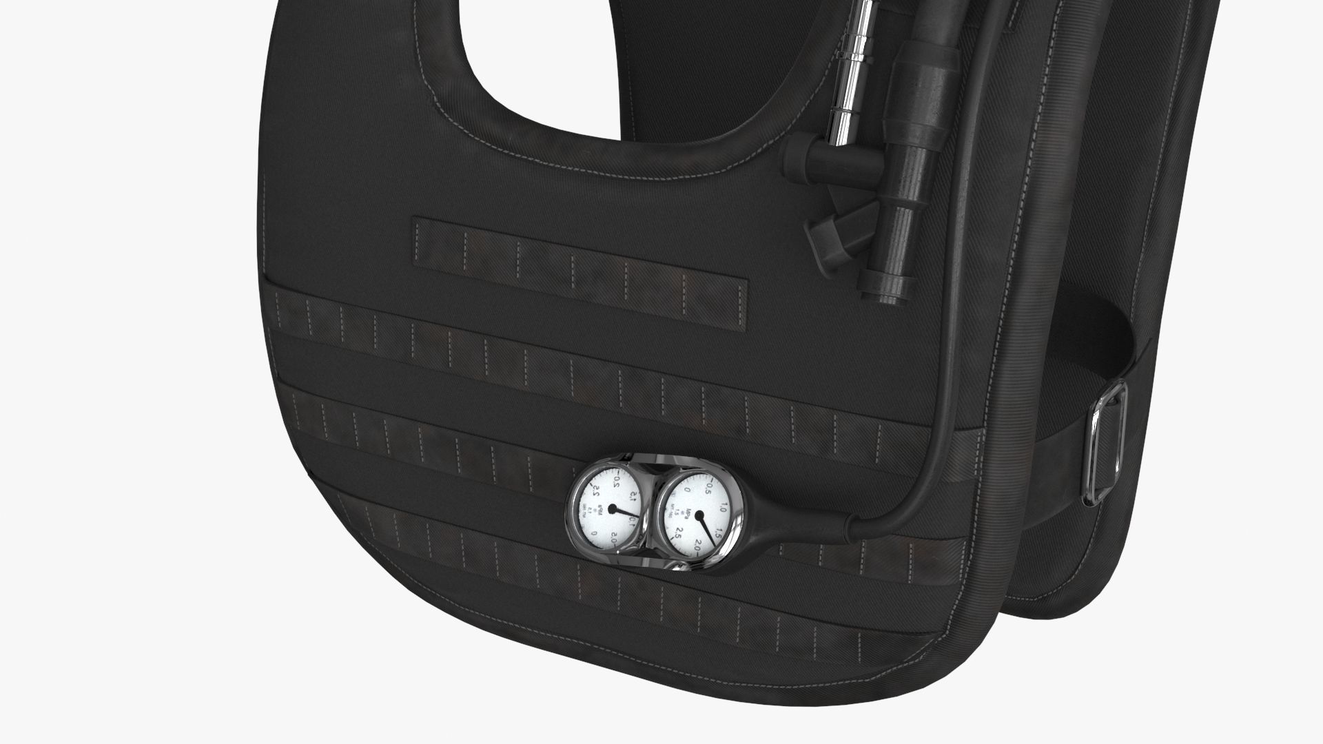 Diving Equipment Low-poly 3D model_5